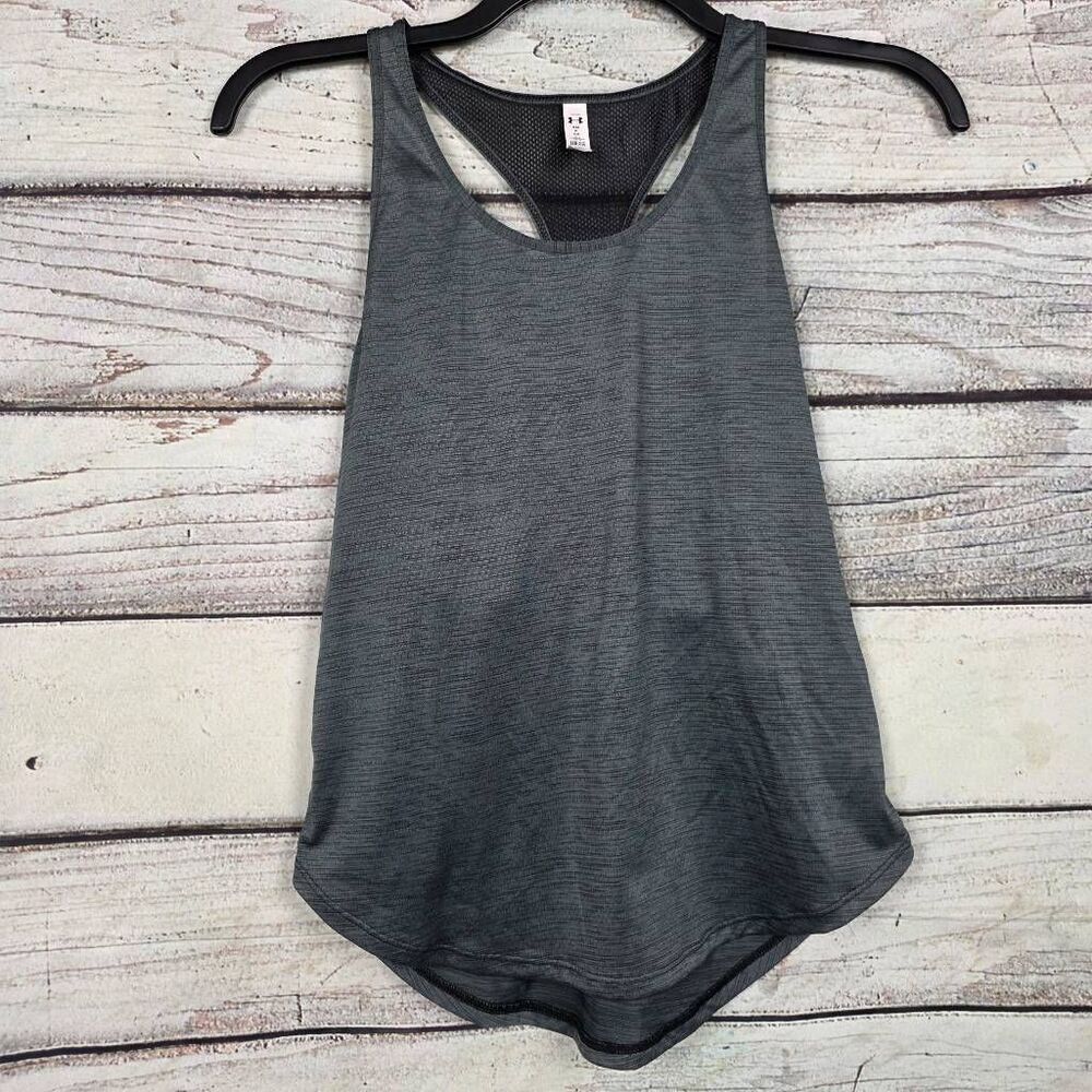 Under Armour HeatGear Women’s Racerback Tank Gray Size SMALL